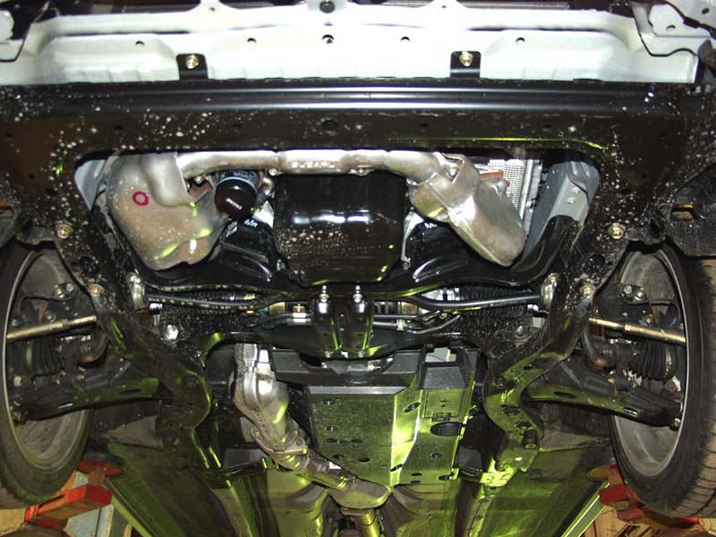 22.0566 Защита картера Subaru Impreza V-1,6;1,8;2,0 (2002-2007) (AL 5 мм)