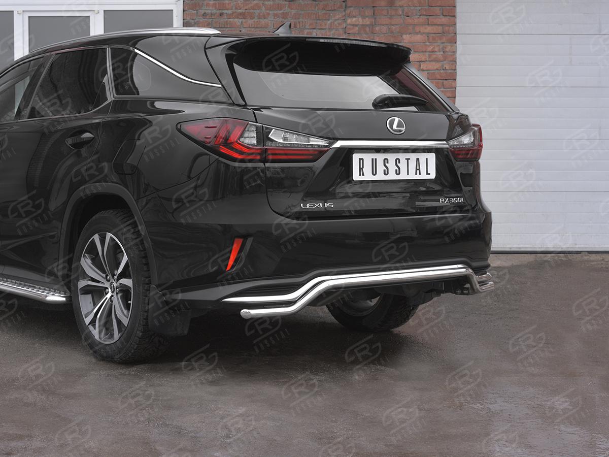 Защита заднего бампера d42 волна LRX3Z-003227 для автомобиля LEXUS RX 350L (not F-Sport) 2018-, Slitkoff