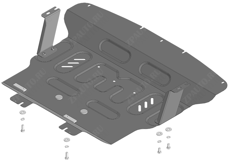 Защита стальная Мотодор (Радиатор, Двигатель), 2 мм,  Sollers SF1  2025- арт. 78703