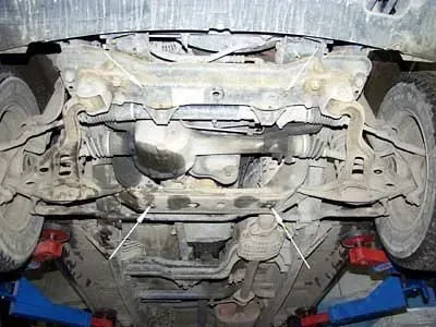 Защита картера для CHEVROLET Tracker  1998 - 2004, V-1,6; 2,0, Sheriff, сталь 2,5 мм, арт. 04.0480