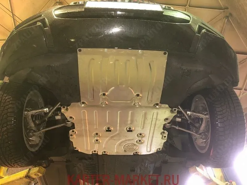 Защита радиатора для BMW X 4   2018 -, V- xDrive20i АТ AWD , xDrive30i, АТ AWD, Sheriff, алюминий 3 мм, арт. 03.3743