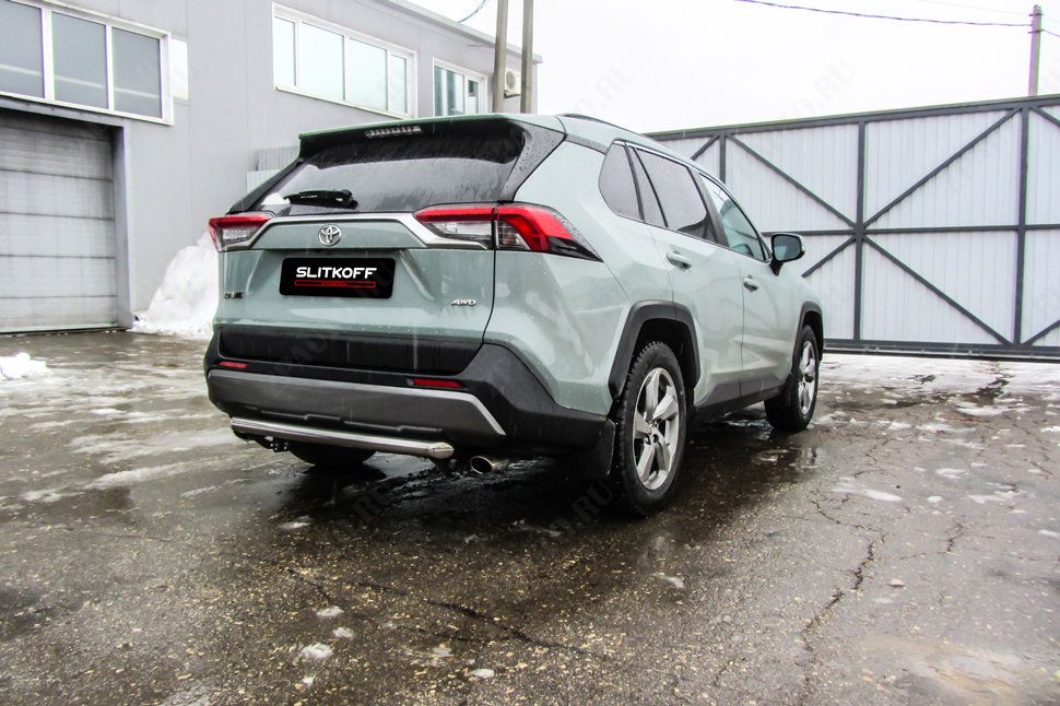 Защита заднего бампера d57 Toyota Rav-4 (2018-2023) , Slitkoff, арт. TR419-005