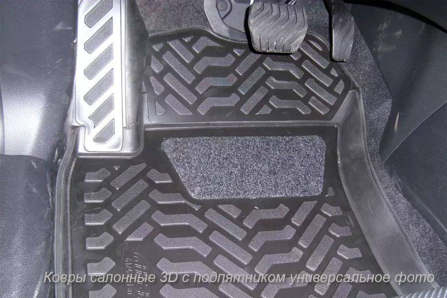 Ковры салонные модельные высокий борт 3D с подпятником для Chery Tiggo 5 2014-, Элерон 60303