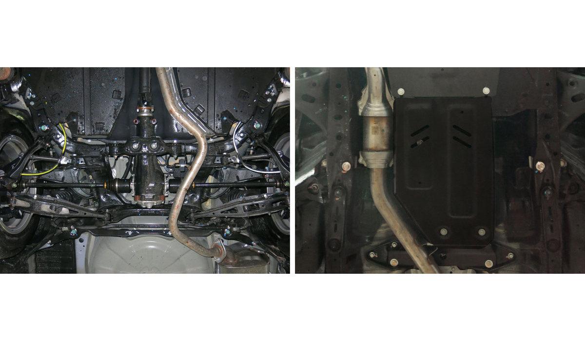 Защита КПП АвтоБроня для Subaru Outback V (V - 2.5) 2014-2021, штампованная, сталь 1.8 мм, с крепежом, 111.05431.1