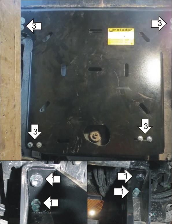 Защиты Грузовые Motodor (Радиатор, Двигатель), 6 мм, Сталь для MAN TGL 2011- арт. 24819