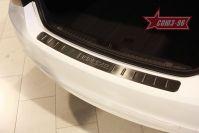 Накладка на наружный порог багажника штампованная комбинированная седан для Chevrolet Cruze, Союз-96 CCRU.36.3958