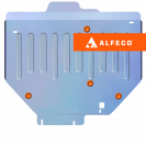 Защита  картера и КПП Mitsubishi Galant IX 2003-2012 V-2,4 , ALFeco, алюминий 4мм, арт. ALF1415al