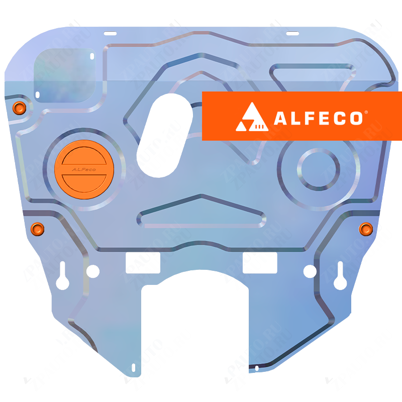 Защита  картера и КПП  (2 мм) Toyota Highlander (XU70) 2019-  V-3,5 , ALFeco, алюминий 4мм, арт. ALF24122al