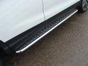 Пороги с площадкой 42,4 мм для автомобиля Nissan Qashqai 2014-, TCC Тюнинг NISQASH14-04
