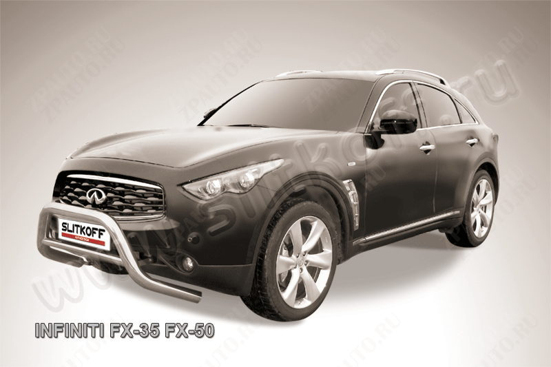 Кенгурятник d76 низкий Infiniti FX-35 FX-50 (2008-2012) , Slitkoff, арт. IN.FX001