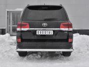 Защита заднего бампера d76 секции TLCZ-003123 для автомобиля TOYOTA LAND CRUISER 200 2018 EXECUTIVE LOUNGE, Slitkoff