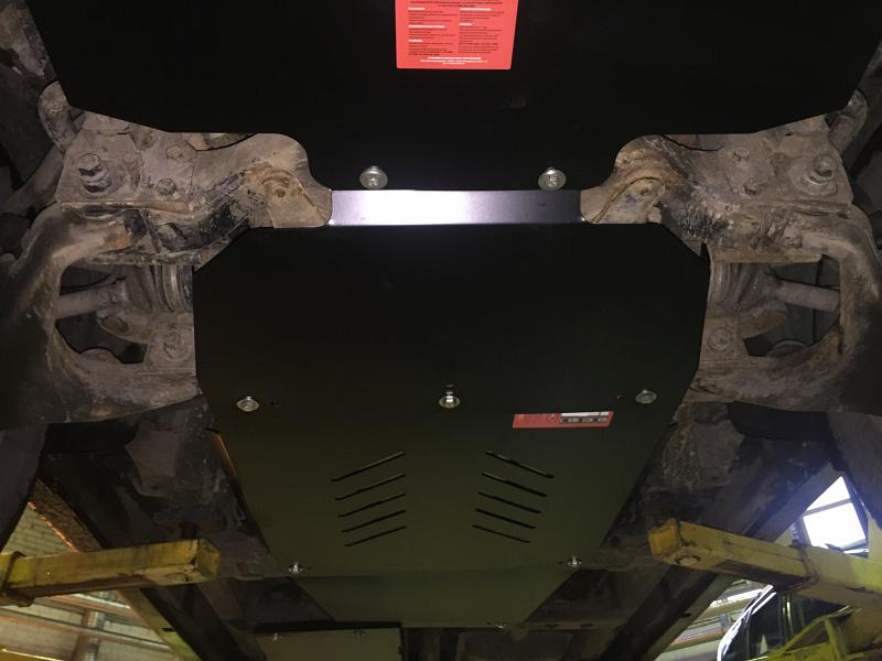 Защита КПП и РК для KIA Sorento  2006 - 2009, V-2,5; 3,3, Sheriff, сталь 2,5 мм, арт. 11.0990