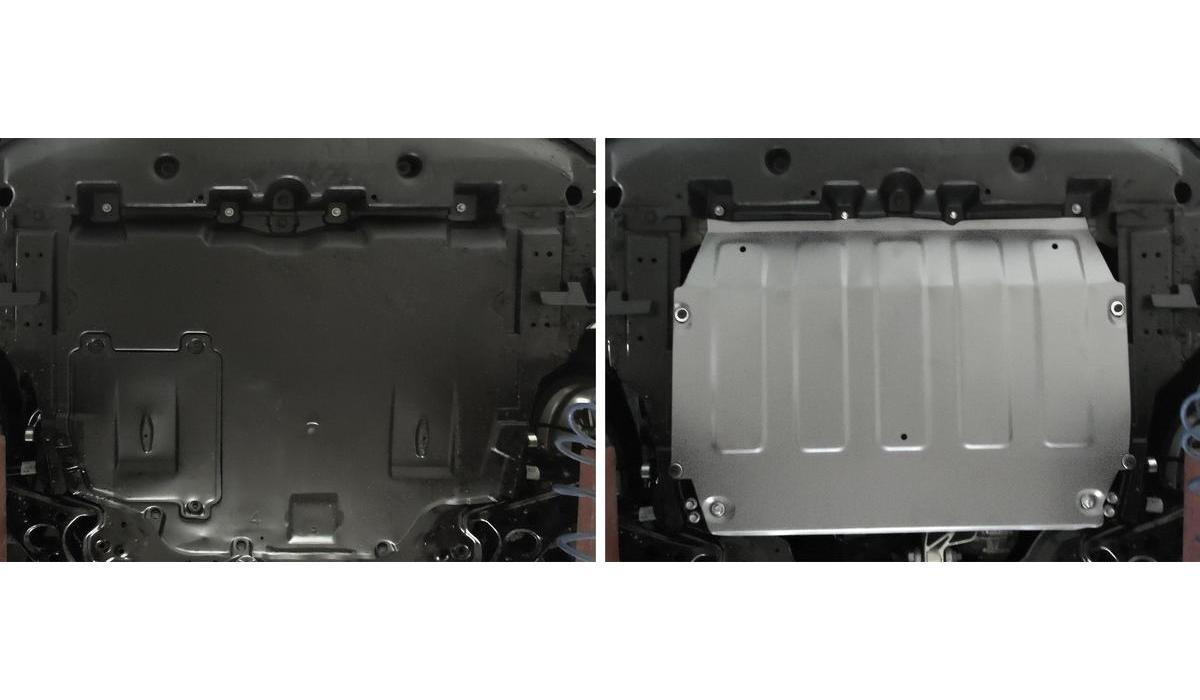 Защита картера и КПП Rival для Lexus UX 200 2018-н.в., штампованная, алюминий 4 мм, с крепежом, 333.9524.1