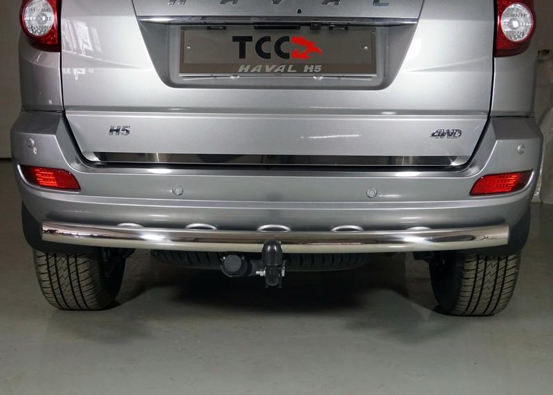 Накладка на заднюю дверь (лист зеркальный) для автомобиля Haval H5 2020- TCC Тюнинг арт. HAVH520-01