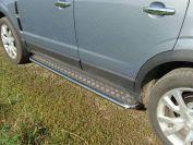 Пороги с площадкой 42,4 мм для автомобиля Opel Antara 2011-, TCC Тюнинг OPANT12-03