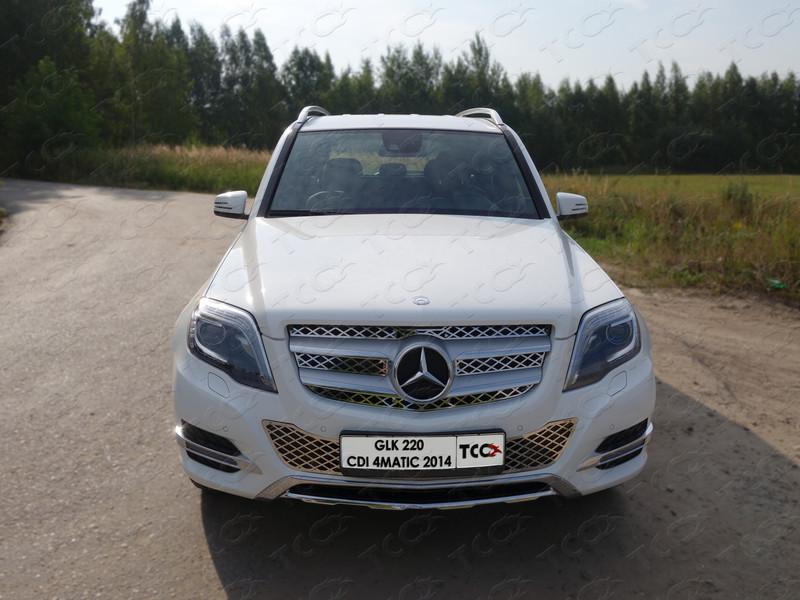 Решетка радиатора верхняя (лист) для Mercedes-Benz GLK, TCC MERGLK220D14-01, TCC Тюнинг