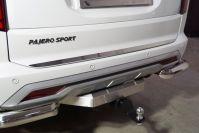 Накладка на заднюю дверь (лист зеркальный) для автомобиля Mitsubishi Pajero Sport 2021- TCC Тюнинг арт. MITPASPOR21-09