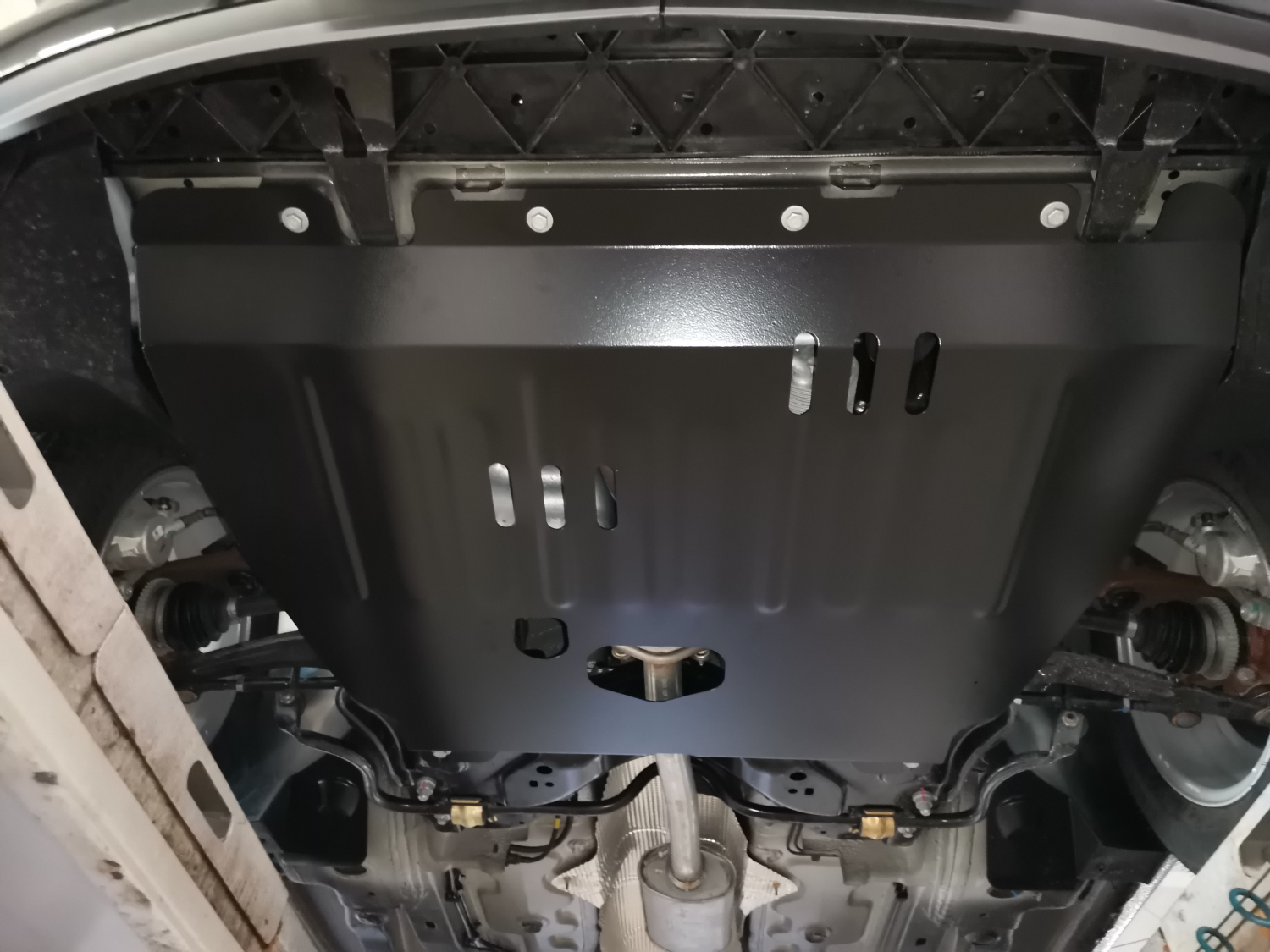 Peugeot 207i (хэтчбек) 2016- V-1,6 113 л.с. защита картера и АКПП (сборка Иран), ALFeco, сталь, 2 мм, арт. ALF1712st