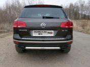 Защита задняя 60,3 мм для Volkswagen Touareg 2014 R-Line, ТСС VWTOUARRL14-23, TCC Тюнинг