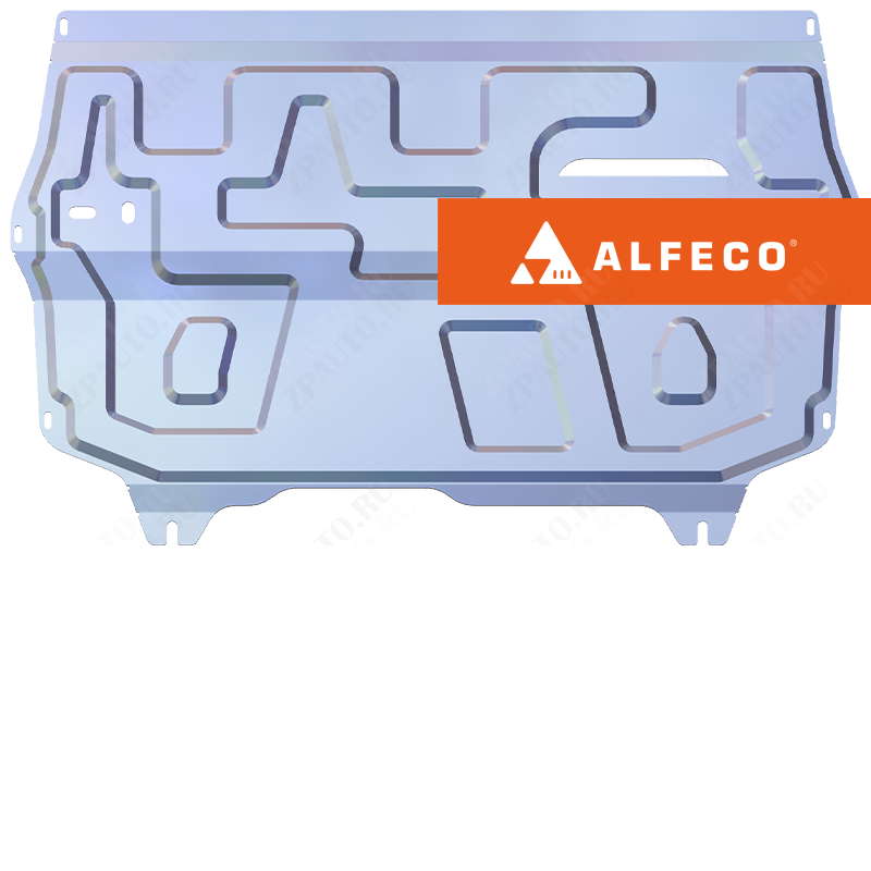 Защита  картера и КПП Audi A1 2010-2018 V-1,2; 1,4; 1,6 , ALFeco, алюминий 4мм, арт. ALF3038al