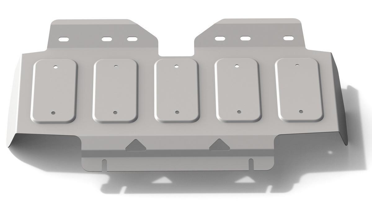 Защита радиатора Rival для Nissan Patrol Y62 2010-2019, штампованная, алюминий 3.8 мм, без крепежа, 3.4121.1