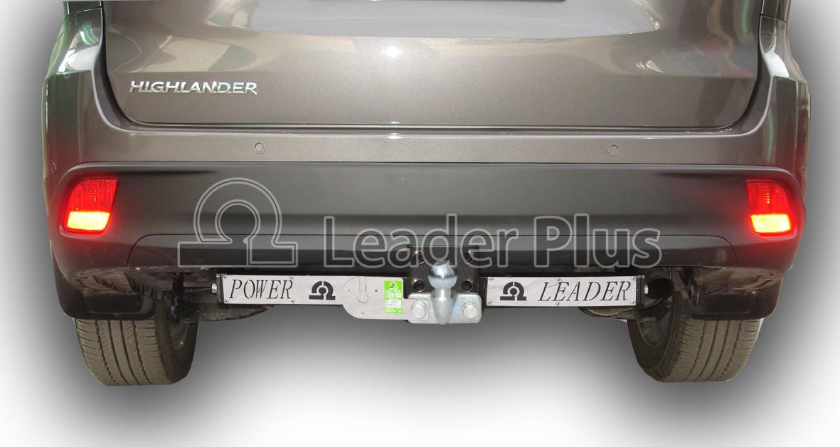 ТСУ для TOYOTA HIGHLANDER 2013-  (С НЕРЖАВЕЮЩЕЙ ПЛАСТИНОЙ) тип шара F Leader T120-F(N)