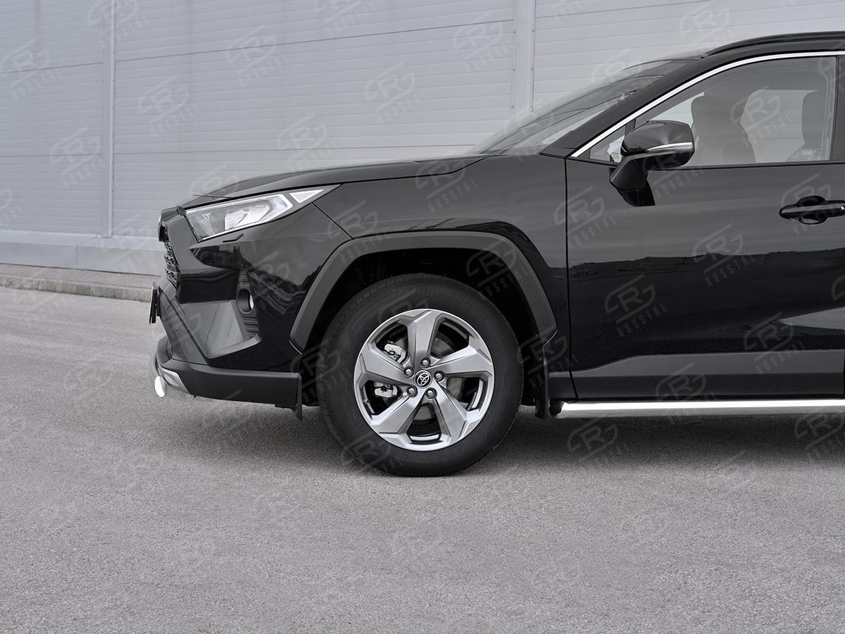 TOYOTA RAV4 2019-  Защита переднего бампера d75х42 дуга TR4Z-003358, Slitkoff