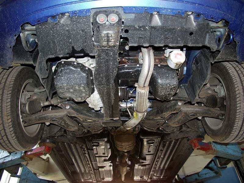 Защита картера и КПП для MITSUBISHI Colt  1991 - 1995, V-1,3; 1,6; 1,8, Sheriff, сталь 2,0 мм, арт. 14.0293