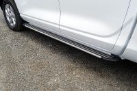 Пороги алюминиевые "Slim Line Silver" 2020 мм Great Wall POER KINGKONG 2023- арт. GRWALPOERKK23-17S