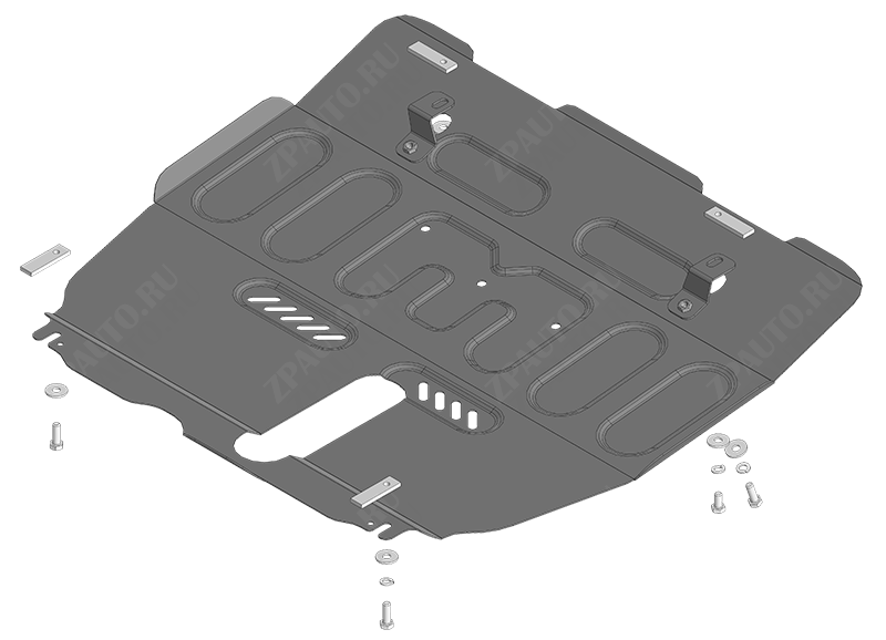 Защита стальная Мотодор (Двигатель, Коробка переключения передач), 2 мм,  для Changan Cs75 Plus  2023- арт. 77211