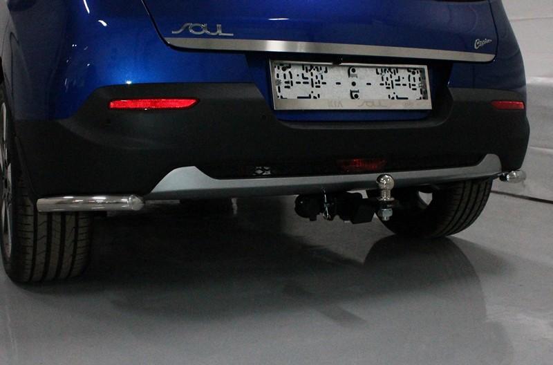 Защита задняя (уголки) 42,4 мм для автомобиля Kia Soul 2019- TCC Тюнинг арт. KIASOUL19-18