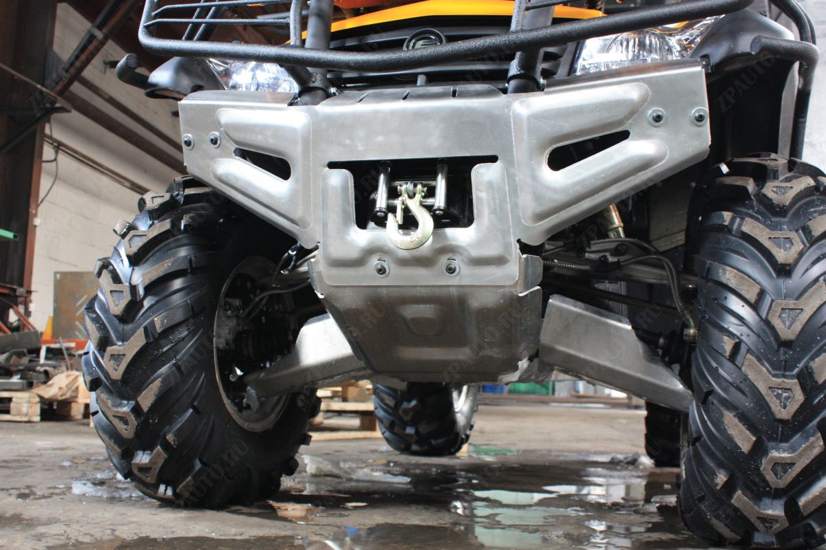 Защита бампера и радиатора квадроцикла CF Moto X6 EFI 2011-, алюминий 4мм, ALFeco, арт. ALF140026al