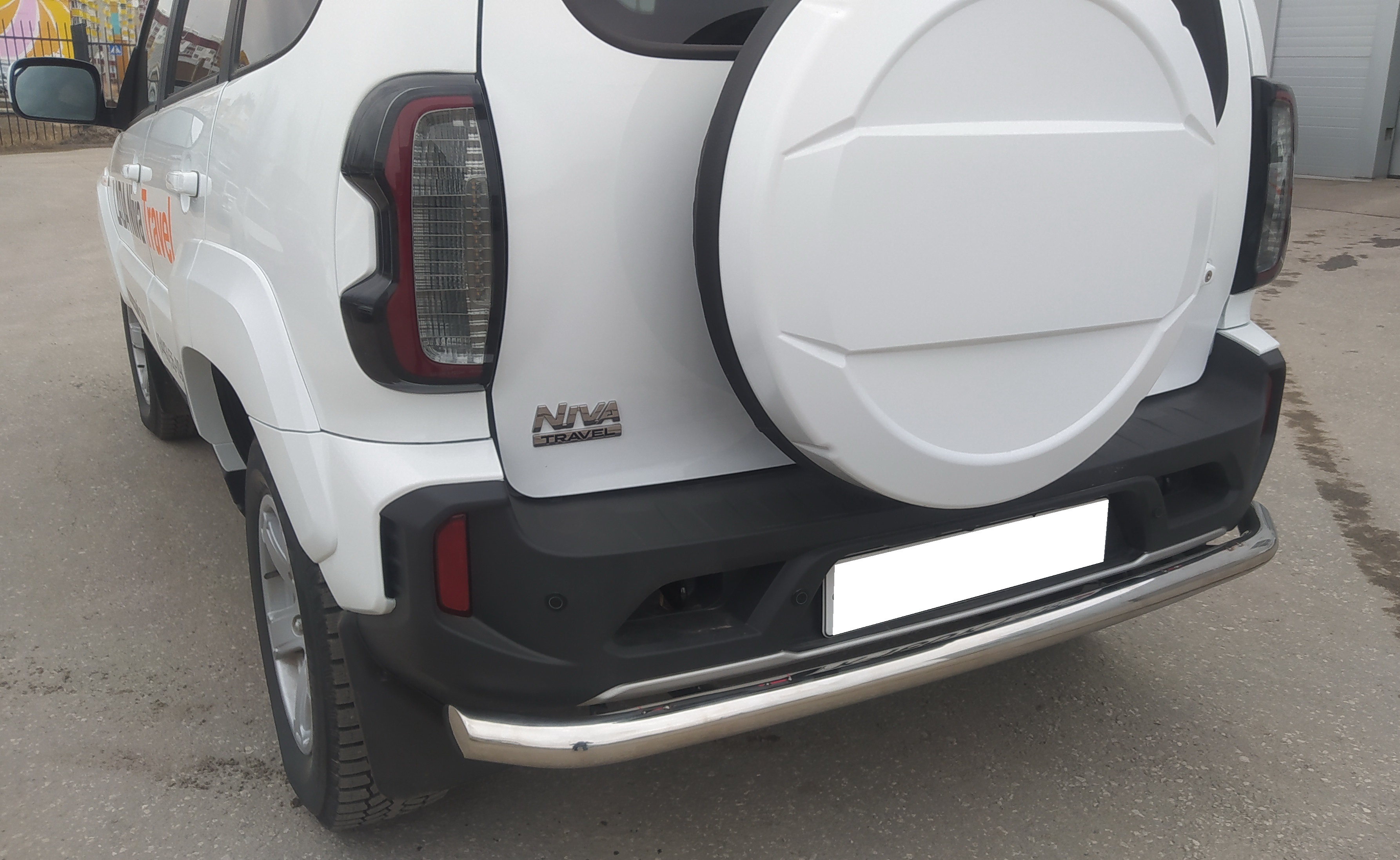 Защита заднего бампера для автомобиля LADA (ВАЗ) Niva Travel 2021 арт. NVT.21.11