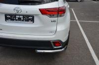 Защита заднего бампера угловая для автомобиля TOYOTA Highlander  2014, Россия THL.14.18