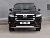 TOYOTA LAND CRUISER 300 2021 - Защита переднего бампера d57 секции-d42 дуга TLCZ-003786