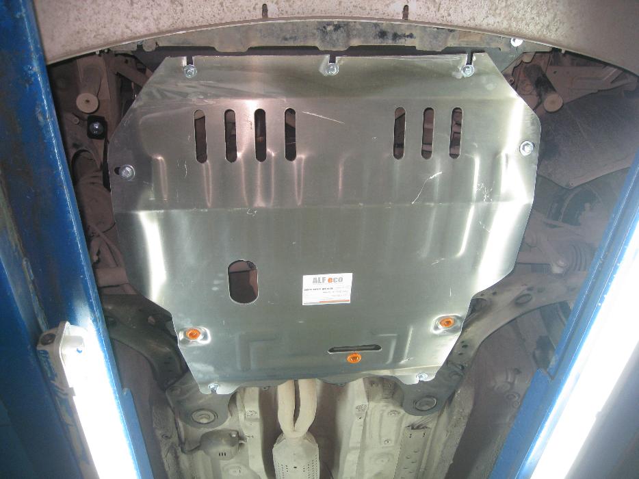 Защита  картера и КПП Skoda Octavia (A4)(Tour) facelift 2001-2011 V-all , ALFeco, алюминий 4мм, арт. ALF2005al