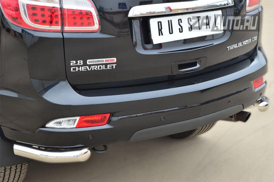 Защита заднего бампера уголки d57 для Chevrolet TrailBlazer 2013, Slitkoff CTRZ-001517