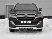 Защита переднего бампера d57 дуга-d57 уголки+клыки TLCZ-003113 для автомобиля TOYOTA LAND CRUISER 200 2018 EXECUTIVE LOUNGE, Slitkoff