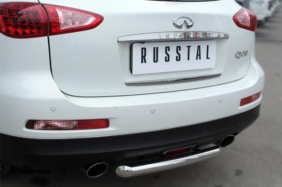 Защита заднего бампера d57 для Infiniti QX 50 2014-2016, Slitkoff IQXZ-001968