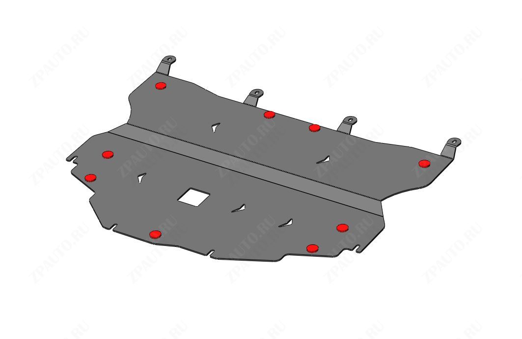 10.29ABC ЗАЩИТА КАРТЕРА ДВИГАТЕЛЯ И КПП HYUNDAI ELANTRA (2023-) (АЛЮМИНИЙ 4 ММ)