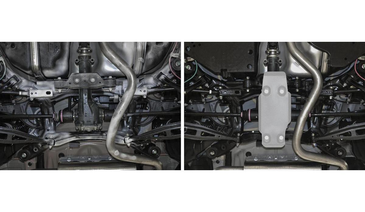 Защита редуктора Rival для Subaru Forester V 4WD 2018-н.в., алюминий 3 мм, с крепежом, 333.5434.1