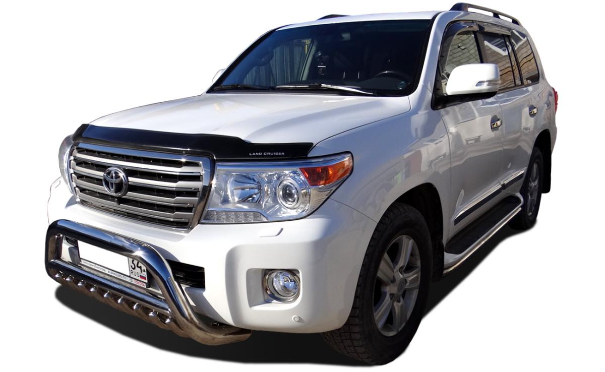 Защита переднего бампера скоба низкая+ «акула» для автомобиля TOYOTA Land Cruiser 200    2013. TLC200.13.76, Россия