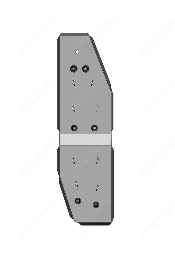 47.06ABC Защита топливного бака TANK 700 (2025-) (Алюминий 4мм)