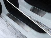 Накладки на пороги (лист шлифованный) для автомобиля Mazda 6 2015-