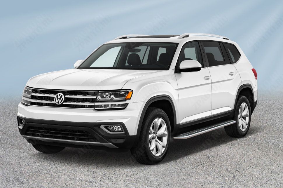 Защита порогов d57 с листом Volkswagen Teramont (2017-2020) , Slitkoff, арт. VWTM003