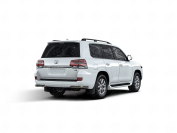 TOYOTA LAND CRUISER 200 2015-2021 Защита заднего бампера уголки d57 (секции) black TLCZ-002173CH