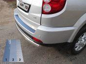 Накладка на задний бампер (шлифованная) для автомобиля Great Wall H3 NEW 2014-