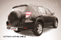 Уголки d57 черные Toyota Rav-4 L (2005-2010) , Slitkoff, арт. TR409L-020B