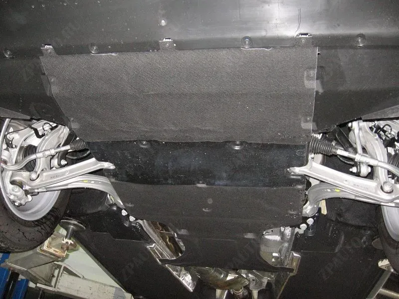 Защита картера и КПП для AUDI Q 5 с кронштейнами  2017  -, V-2L S-tronic AWD, Sheriff, алюминий 4 мм, арт. 02.3425 V1