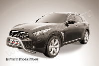 Кенгурятник d76 низкий Infiniti FX-35 FX-50 (2008-2012) , Slitkoff, арт. IN.FX001